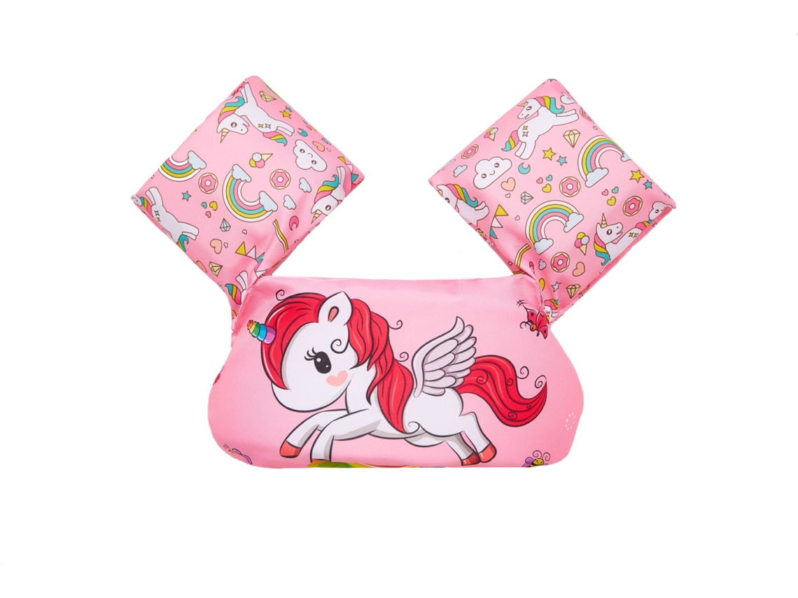 Boia de Piscina para Colete de Natação Infantil com Boias de Braço, Adequado para Crianças de 10 a 25 Kg, , CZHHMART (unicórnio Rosa)