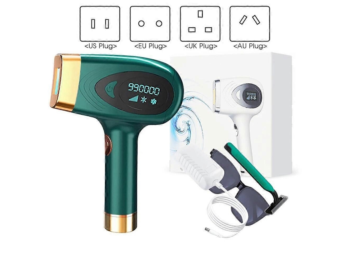 zs Depilador Elétrico A Laser Ipl Com 900.000 Flashes, Tela Lcd, 9 Níveis De Potência, Depilação Permanente E Indolor Para O Corpo E A Área Dos