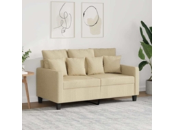 Vidaxl Sofá De 2 Lugares Tecido 120 Cm Cor Creme