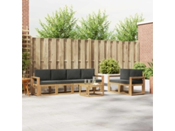 Vidaxl Conjunto De Sofás Para Exterior 7 Pcs Branco E Antracite