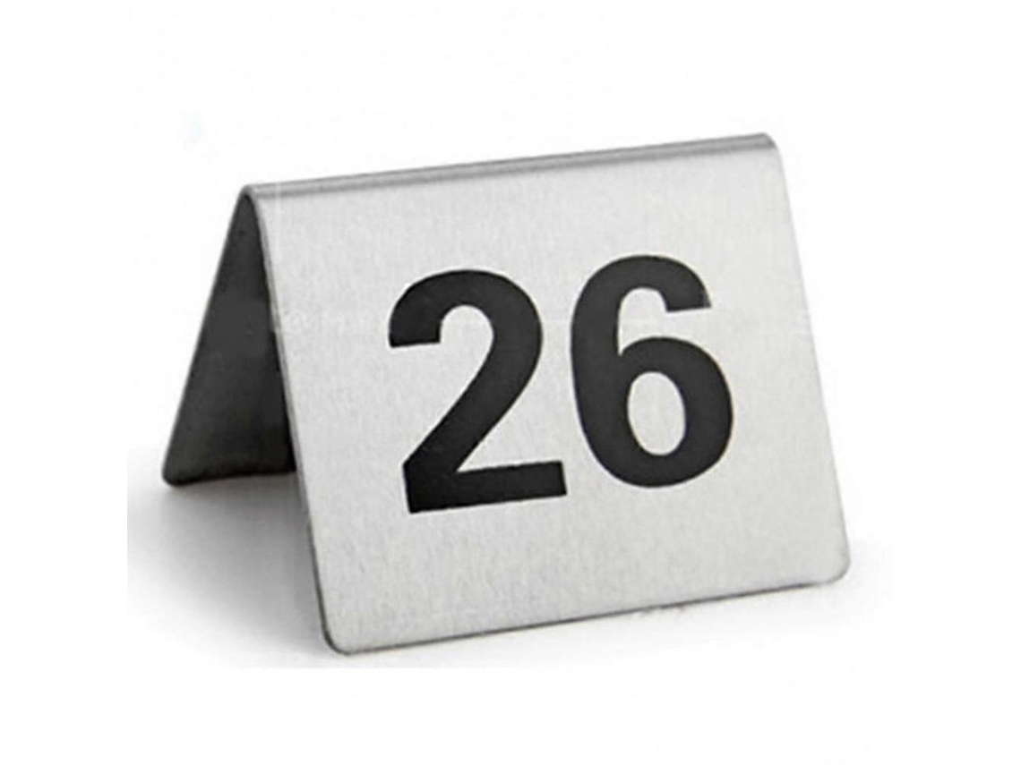 25 Números De Mesa De Acero Inoxidable Con Base Estable Para Restaurante Hotel Café Guanguan 26 A 50