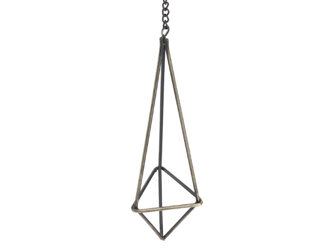 Suporte Geométrico Triangular Para Plantas Aéreas Decorativo