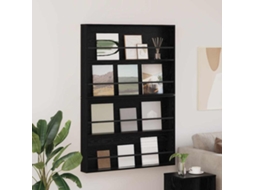 Vidaxl Estante De Revistas 2 Pcs Carvalho Preto 100 X 12 X 70 Cm