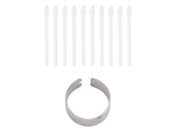 Aetheria 10pcs Pontas de Caneta Digital Emr Abs para Remarkable 1 2 King Write Mr05 Tela Touch