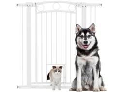 Portão De Segurança Altura 104cm Com Passagem Reduzida, Extensões 7cm E 14cm Para Escadas E Vãos De Porta, 76‑104cm