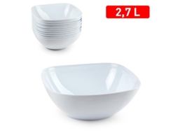 Ensaladera 23,5x23,5 cm 2,7 litros blanca