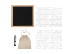 Quadro de feltro Baok com letras e números intercambiáveis para decoração de quarto.