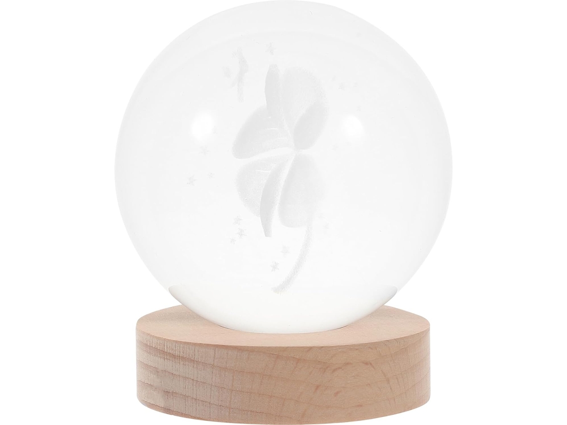 Luminária De Mesa Toddmomy Em Formato Trevo Quatro Folhas Com Base