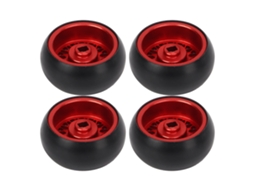 Mali 4 Pneus de Derrapagem Rc em Liga de Alumínio para Carro Rc 1/28 Wltoys K989 K969 P939 284131 Mini Q Vermelho