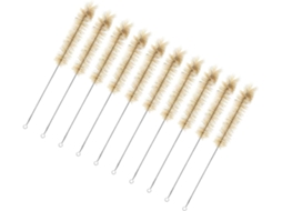 Escovas De Limpeza Para Tubos Vidro, Ferramentas Eficientes Para Limpeza De Frascos Com Cerdas Materiais Laboratório, 10 Unidades
