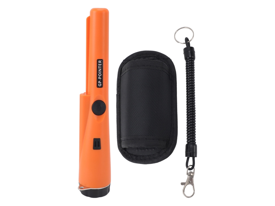 Apontador de Detector de Metais Portátil Preciso Sensitive para Caça Ao Tesouro Adultos e Crianças Laranja