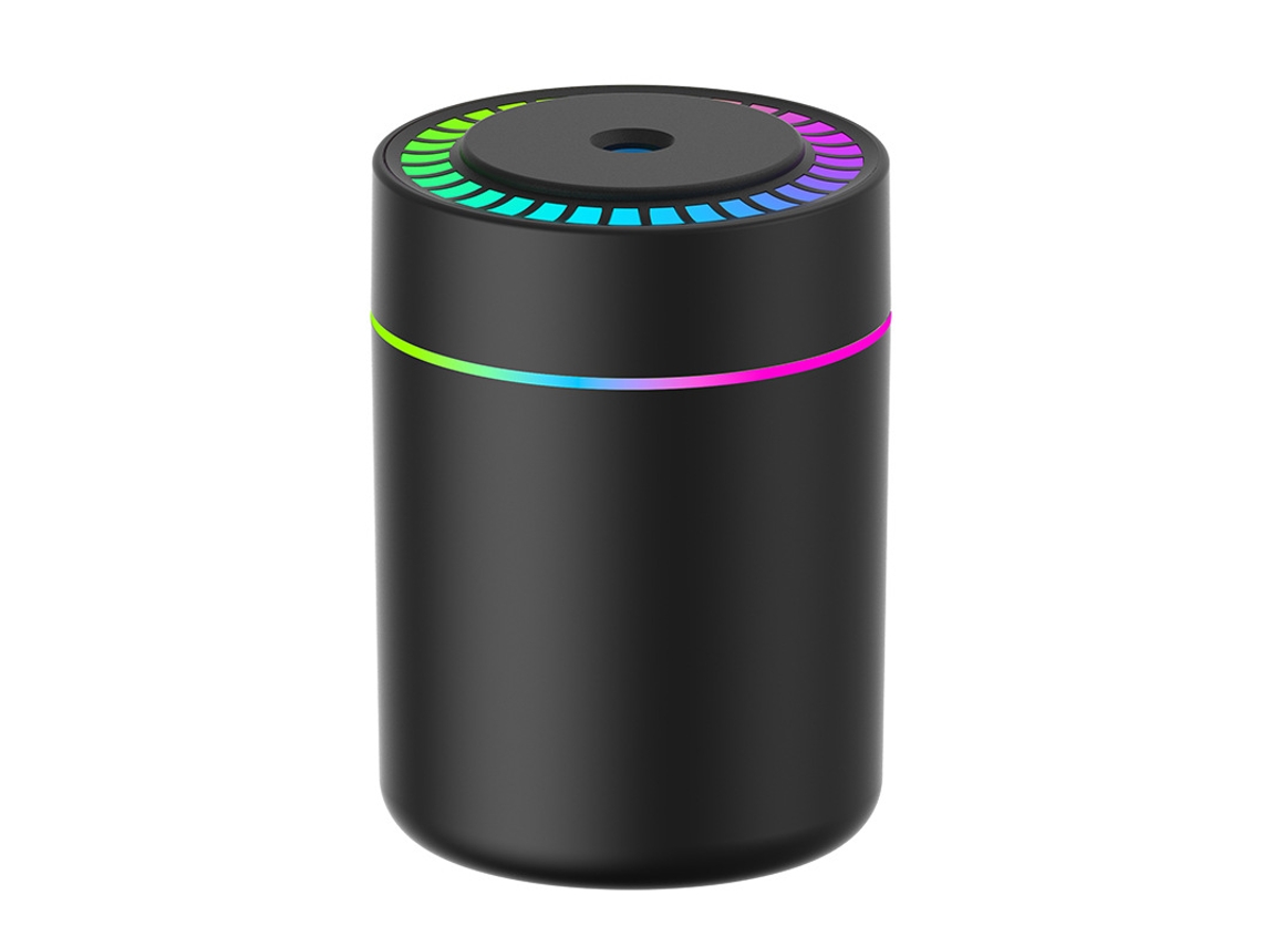 Difusor de Ar para Carro de 180ml com Luzes Coloridas MDUG (b preto)