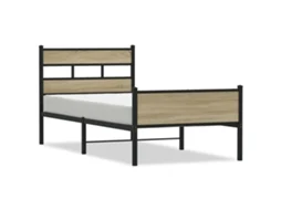 Bed Frame, Bed Frames Vidaxl Marrom Madeira Processada (75 X 190 Cm)