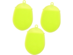 Conjunto De 3 Escovas Banho Silicone, Macias E Massageadoras, Para Limpeza E Esfoliação Suaves Cores Sortidas