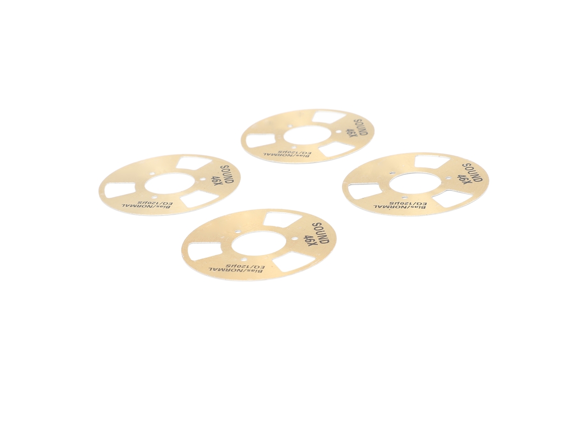 Mali fita Cassete Reel To Reel Metal Profissional Diy em Branco 4 Bobinas 2 Rodas para Gravação Musical Ouro