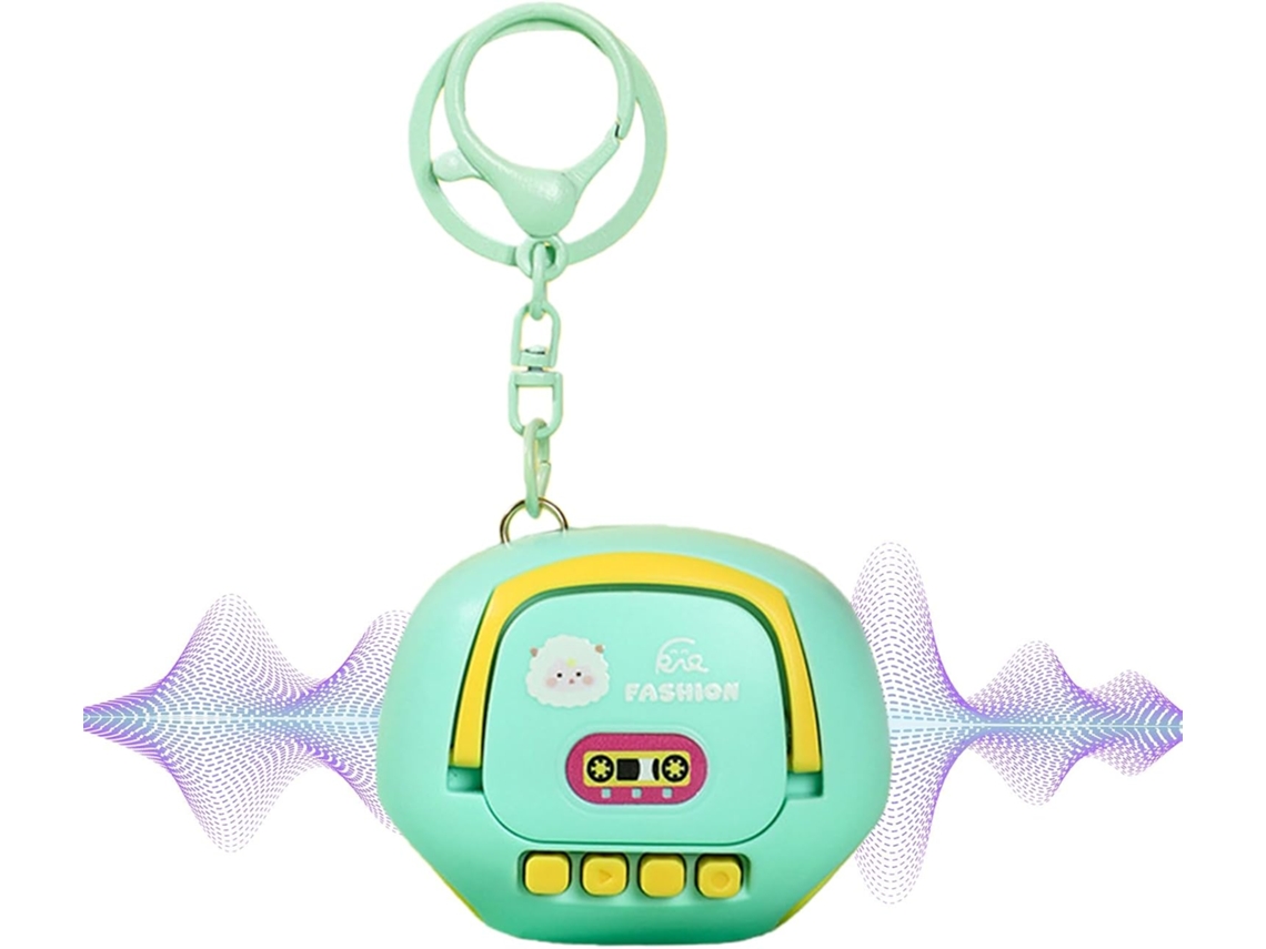 Gravador de Voz em Formato de Pingente, Design de Desenho Animado