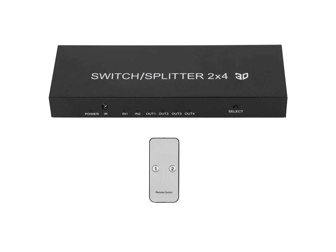 Hdmi Switch EOOCOO (4k 60hz 2 Entradas 4 Saídas)