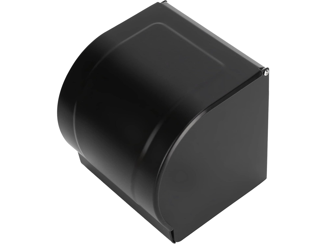 Suporte De Parede Para Papel Higiênico Aramox Em Alumínio Com Tampa E Celular, 12x Cm, Dispensador De Papel Higiênico