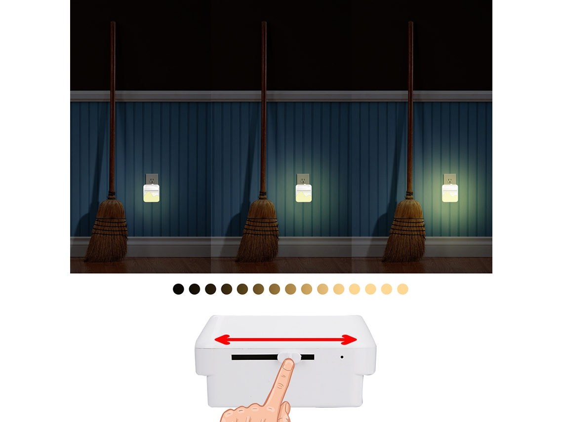 2026 lâmpada de Parede Led Noturna Regulável com Plug para Corredor, Escada, Quarto, Sala, Cozinha, Banheiro