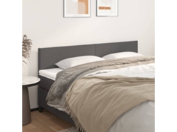 Vidaxl Cabeceiras Cinzento 180x5x78/88 Cm Couro Artificial