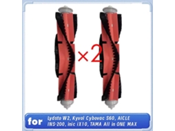 Conjunto De 2 Escovas Principais Para Varredoras Lydsto W2/kyvol Cybovac S60/aicle Ins-200/inic Ix10/tama All In One Max._ozo