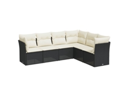 Garden Sofa Set, Garden Sofa Sets Vidaxl Preto Rattan / Vime (n/a)