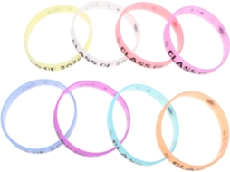 Turma 2026 Pulseiras Luminosas de Silicone para Festa Formatura, Conjunto de 8 Peças em Cores Sortidas, Pulseira