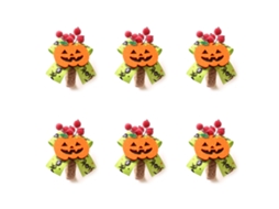 Anéis Toalha De Mesa Calavera Halloween 6 Peças