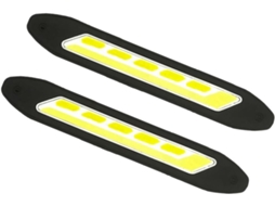2 unidades de luzes diurnas de LED à prova d'água IP68 para carros, com capa de silicone de alta qualidade.
