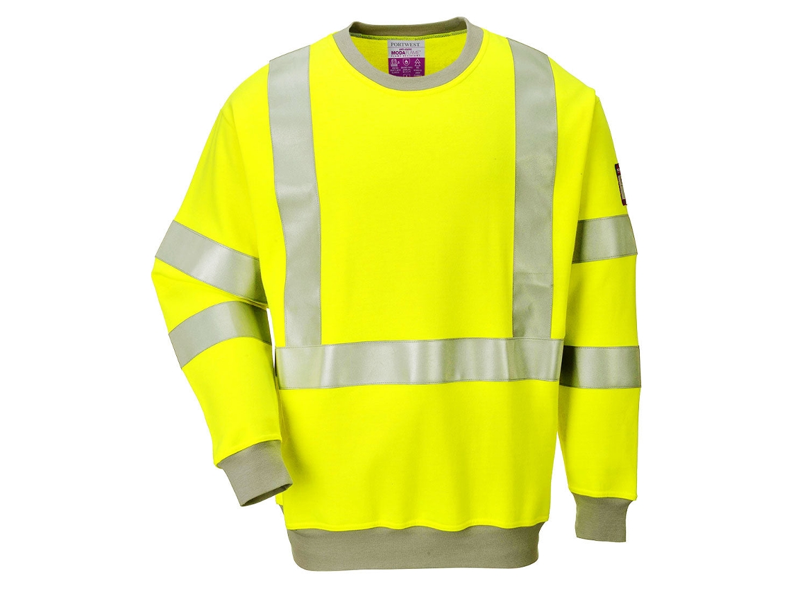 Moletom Antiestático De Alta Visibilidade Fr Modaflame: Proteção E Conforto Amarelo / Xl