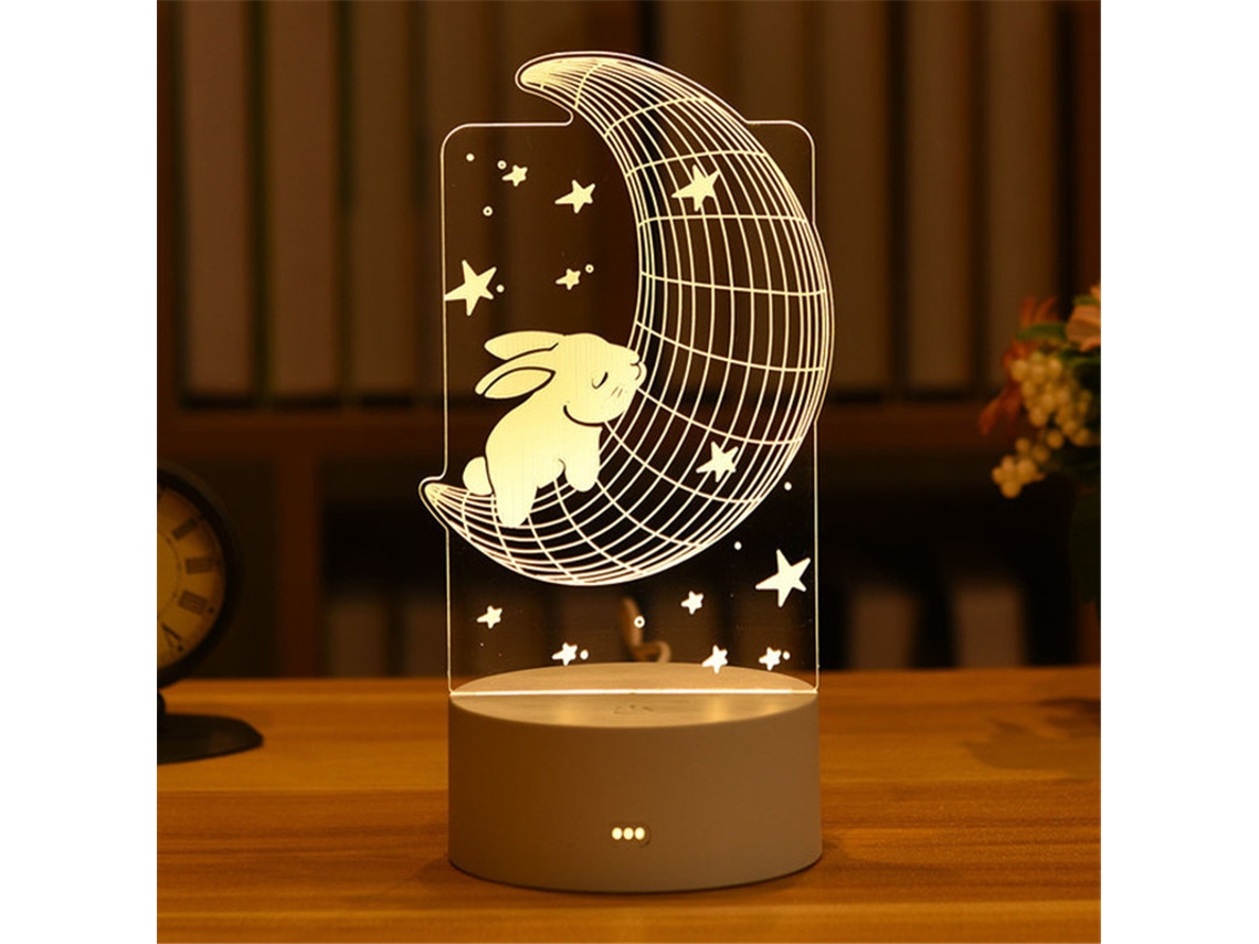 (estilo A) Luminária Noturna 3d De Led Em Acrílico