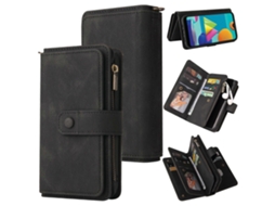 Capa De Couro Sintético Pu + Tpu Com Toque Suave Para Samsung Galaxy A02 (versão Europeia), Com Aba Horizontal, Suporte Para Cartão, Compartimento Par