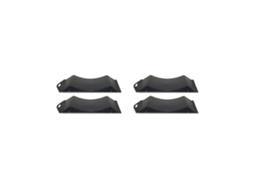 Kit com 4 Rampas Protetoras de Pneus Dispositivo de Proteção para Jantes de Automóveis e Reboques, Rampa Curva Antiderrapante (tire Saver)