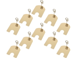 Conjunto de 10 Porta cartazes Metal Dourado 5 Cm para Cardápios, Prendedores Cartões Menu e Números Mesa, Idea