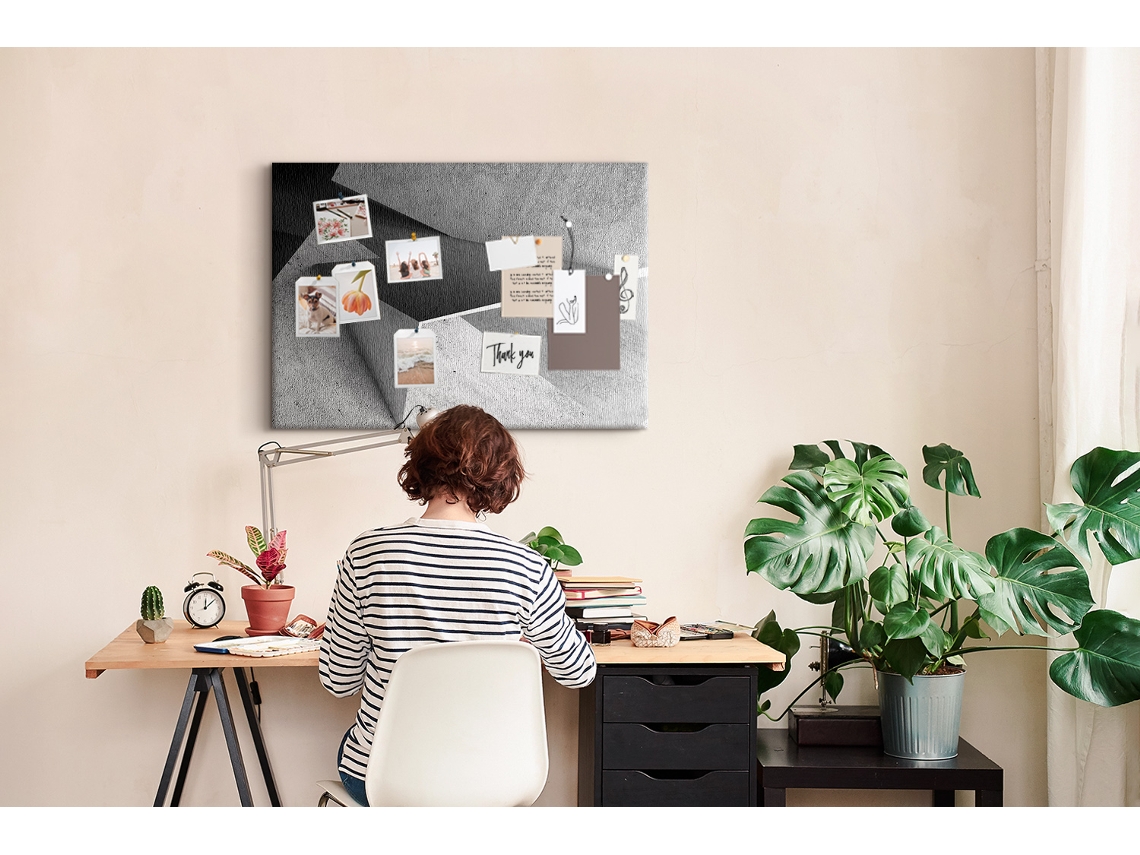 Painel De Cortiça Para Parede Abstração De Triângulos Para O Quarto Das Crianças Espelharte (70x100 Cm)