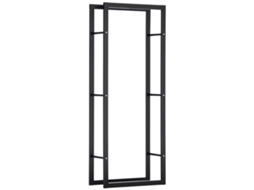 Suporte Alto para Lenha LAMAISON até 100 Kg, 60x25x150 cm, Preto