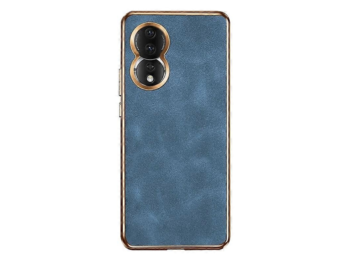 Capa Para Celular Honor 80 Em Pele De Cordeiro Com Revestimento Eletrolítico