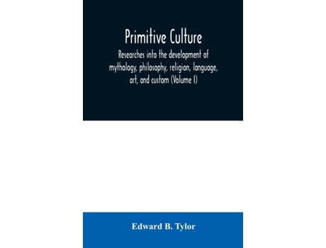 Livro Primitive Culture De Edward B Tylor (inglês)