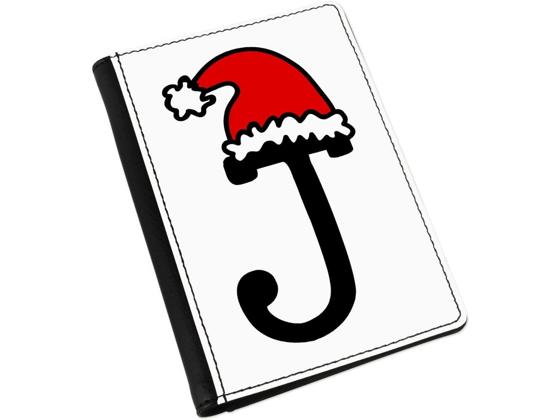 Capa para Passaporte em Formato de Chapéu Natal com a