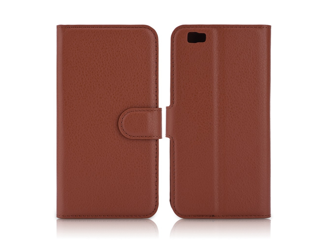 Capa LAXISCREED Huawei P8 Lite Marrom com Cartão