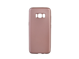 Capa Macia TPU para Samsung S8 EOOCOO com fibra de carbono