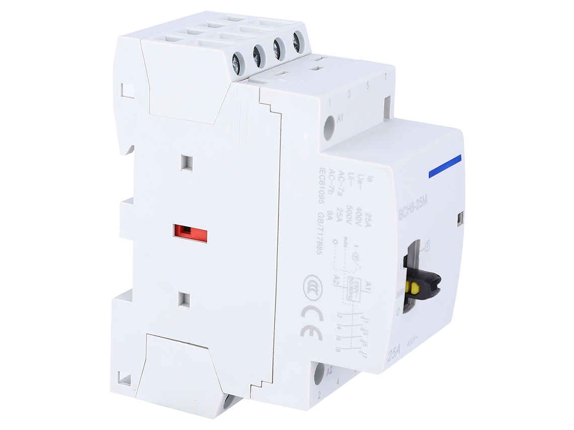 Laxiscreed Disjuntor De Contato Modular Para Ar Condicionado Doméstico Com Comutador Manual E 4 Contatos Normalmente Fechados