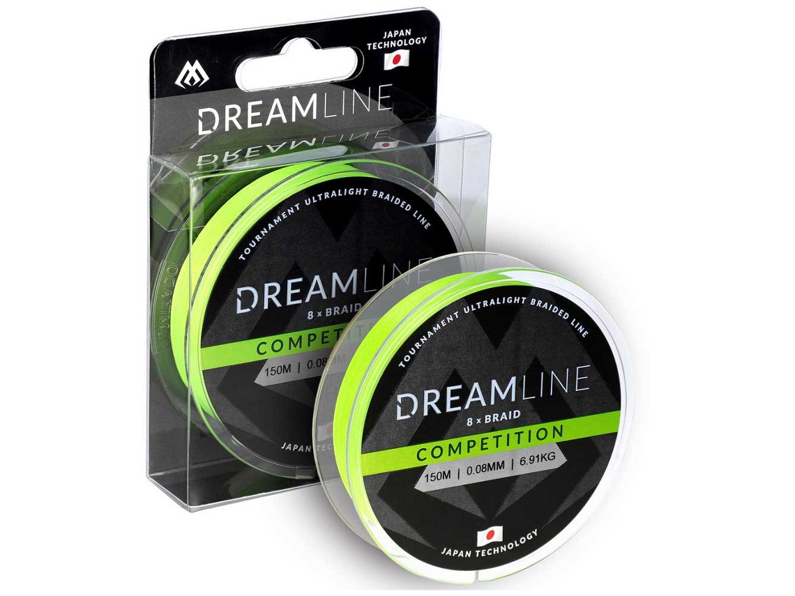 Linha Trançada Dreamline Competition 150 M Amarelo 0.120 Mmmikado