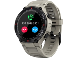 Smartwatch YIZHOOD Te726 Militar de 1.3Inch Daily Talk Fitness Cinza