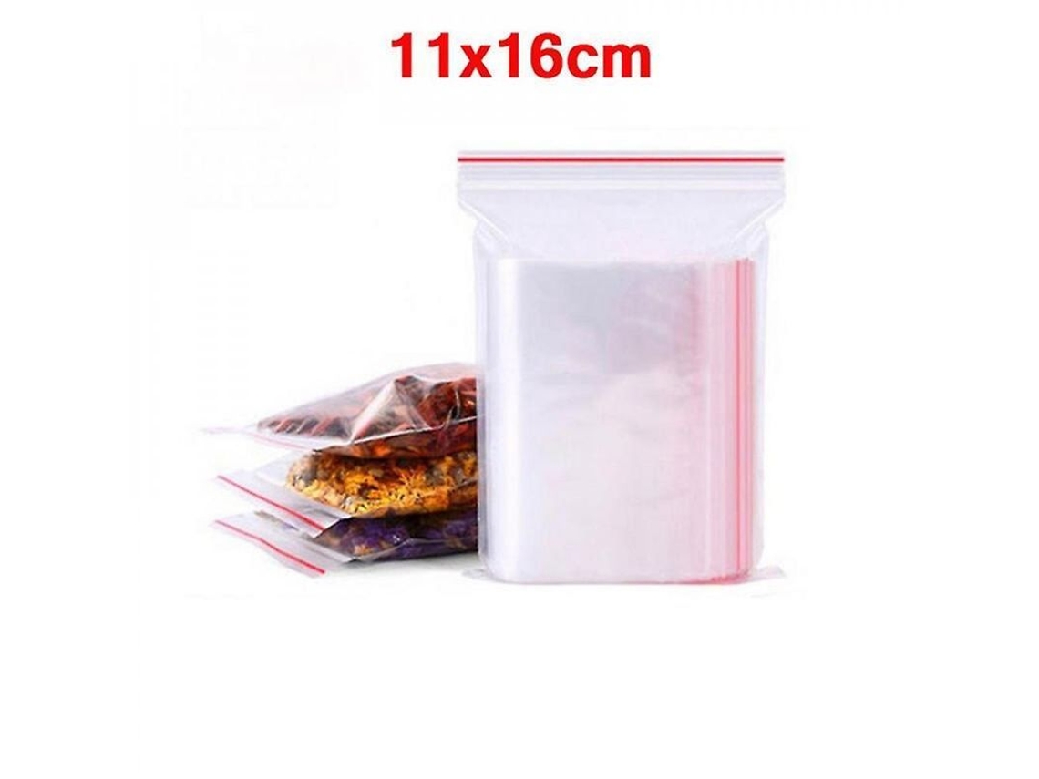 Sacolas Ziplock Nova Line Transparentes 11x16cm 300pcs para Alimentos e Armazenamento S/MARCA
