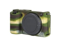 Capa Protetora de Silicone Macio para Sony Zv e10 Camuflagem XIAOMOYU