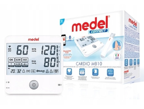 Medel Connect Cardio Mb10, Monitor De Pressão Arterial Com Função De Ecg, 1 Unidade Novamed