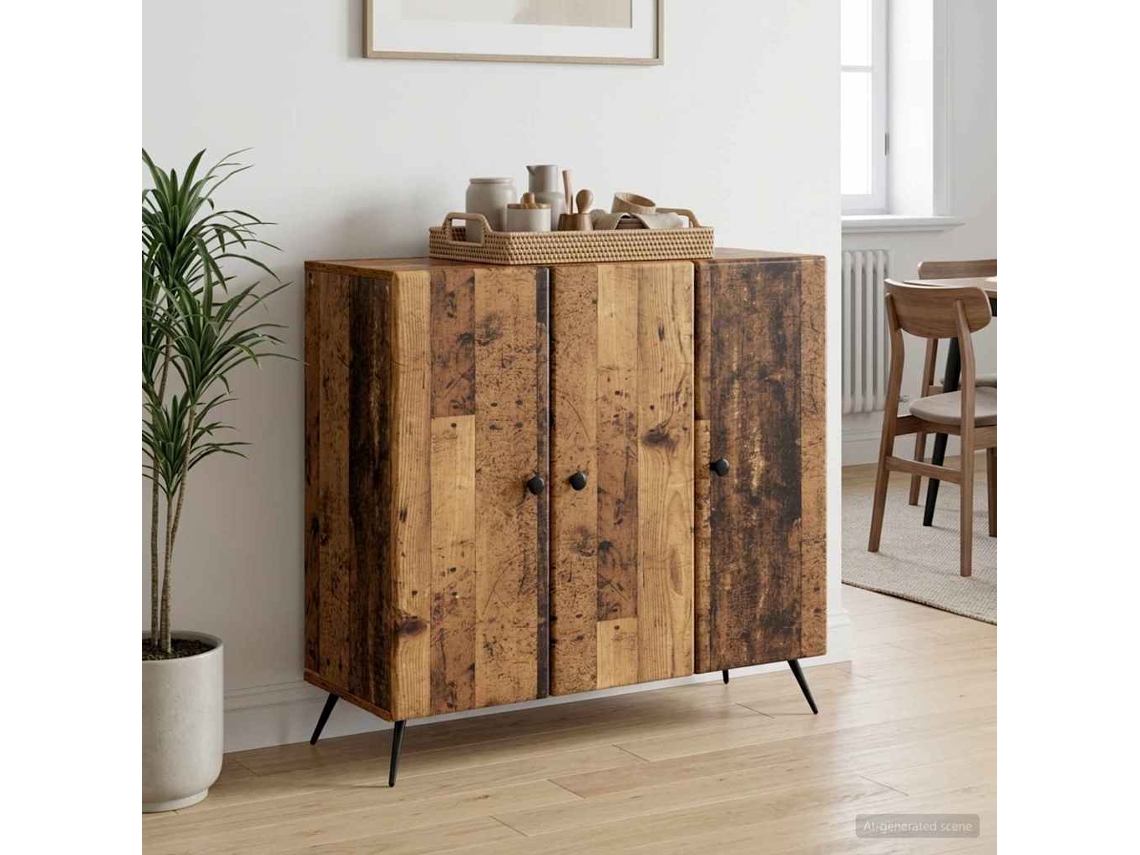 Vidaxl Buffet Madeira Antiga 89 X 34,5 X 80 Cm Derivados De Madeira