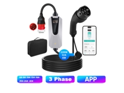 Carregador Veículo Elétrico Hexinex 22kw 32a 6 M 3 Phase Móvel Ip65 Controlo Bluetooth
