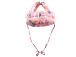 Mali capacete de Segurança Infantil Macio Algodão Proteção Cabeça Bebê Rastejar Andar Rosa Floresta